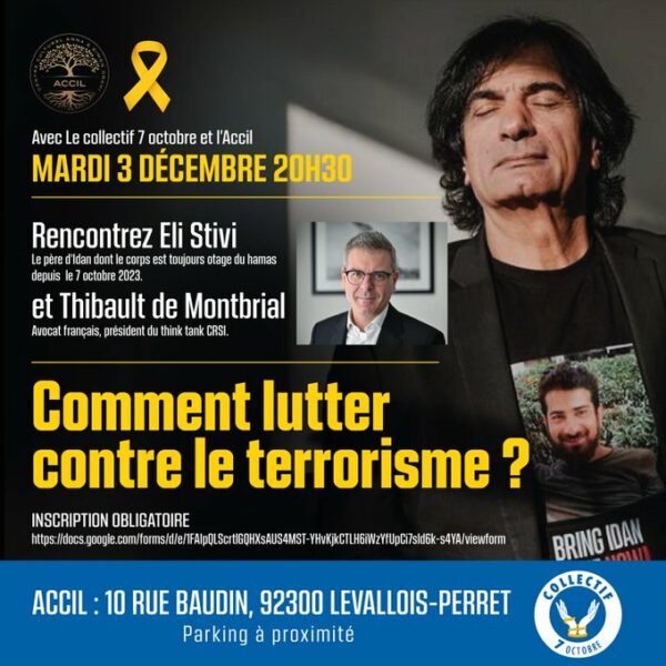 thibault de montbrial devant le collectif du 7 octobre