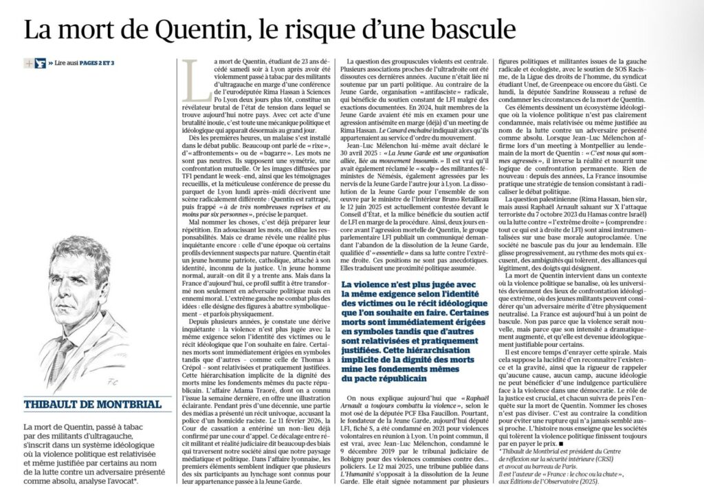 Tirbune Quentin Montbrial