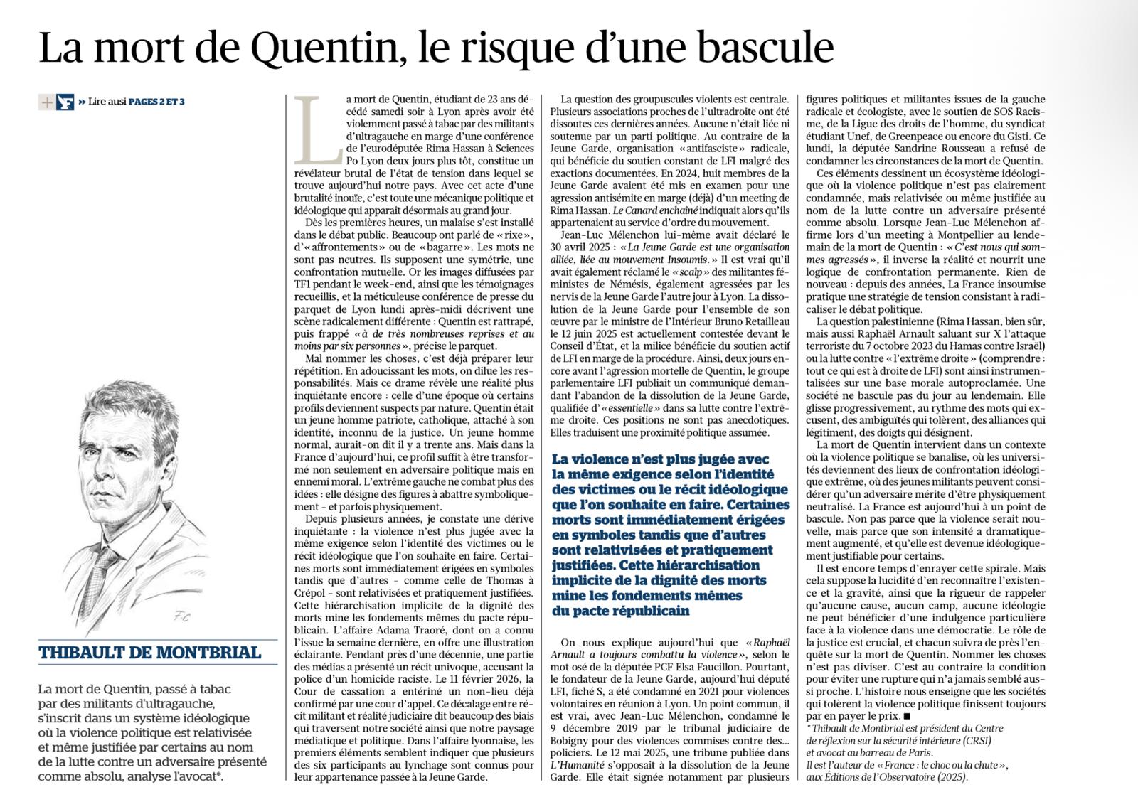 Tirbune Quentin Montbrial